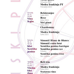 Vinski plac na Mestnem trgu (pokušnja vin, paketne degustacije, vodene degustacije)